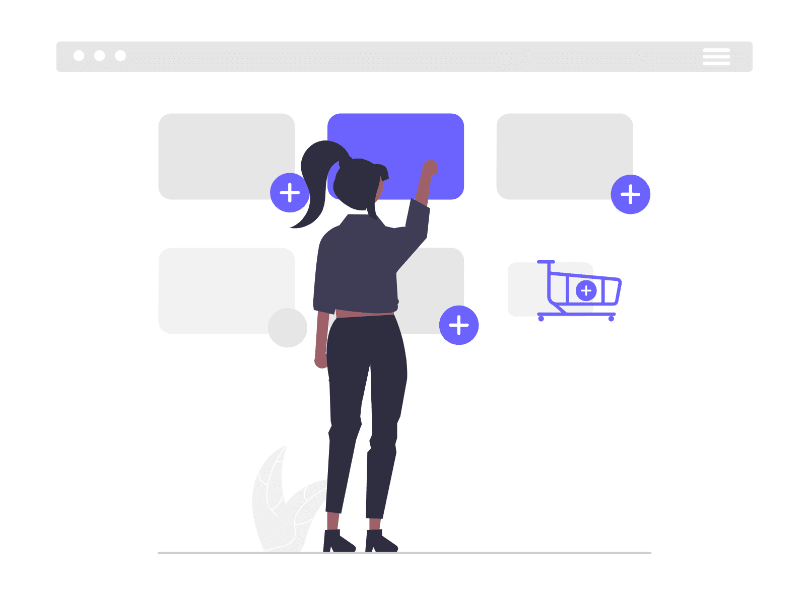 Product dashboard mockup showing analytics and project overview